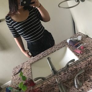 H&M quarter sleeve striped shirt